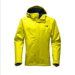 Mens North Face Venture 2 Rain Jacket (yellow)